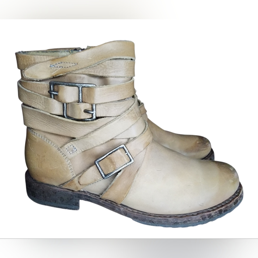 Frye Veronica Strappy Short Boots, Womens 7 - Picture 3 of 13